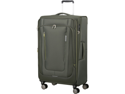 American Tourister WANDERLITE Spinner 79cm Dark Khaki Rozšiřitelný 108/123L