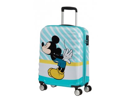 2971 american tourister wavebreaker disney spinner 55cm mickey blue kiss