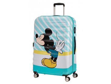 3013 american tourister wavebreaker disney spinner 77cm mickey blue kiss