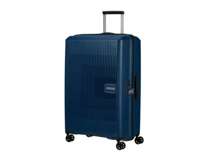 American Tourister Aerostep 77cm Modrá Navy Blue Spinner rozšiřitelný