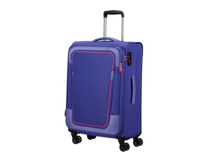 American Tourister Pulsonic 68cm Fialový Soft Lilac Spinner Rozšiřitelný