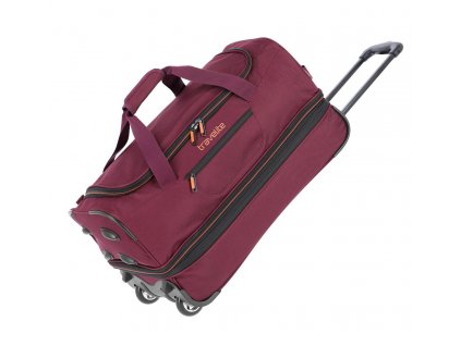 Travelite Basics Cestovní taška na kolečkách S 55cm Červená Bordeaux Rozšiřitelná