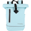 12753 travelite basics batoh roll up plane modry light blue 19l