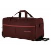 Travelite Basics Fast Cestovní taška na kolečkách 65cm Červená/Vínová 73L