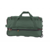 6885 travelite basics cestovni taska na koleckach s 55cm zelena rozsiritelna