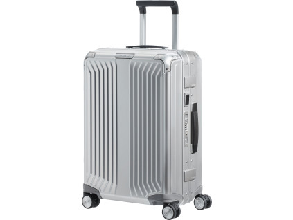 Samsonite Lite-Box Alu Spinner, 55cm Strieborná