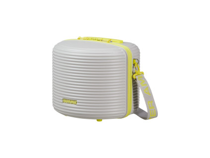17226 2 american tourister rollio kosmeticky kufrik sedy light grey lime 14 5l