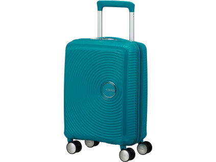 17403 american tourister soundbox mini 47cm spinner modra deep teal