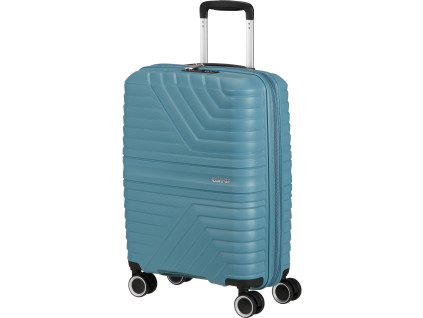 19885 4 american tourister flytwist 55cm spinner modry storm blue rozsiritelny