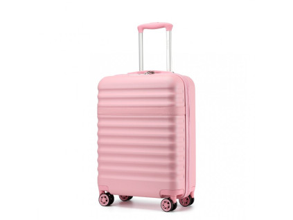 20524 kono 2484 kufr spinner 55cm ruzovy abs polykarbonat