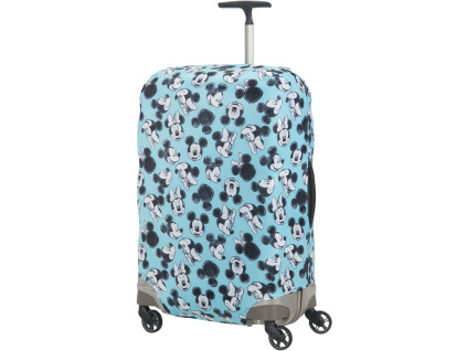 4354 obal na kufr m spinner 69cm modra mickey minnie blue