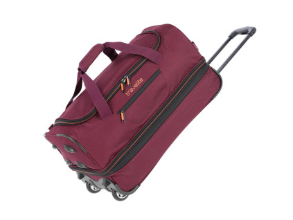 6882 3 travelite basics cestovni taska na koleckach s 55cm cervena bordeaux rozsiritelna