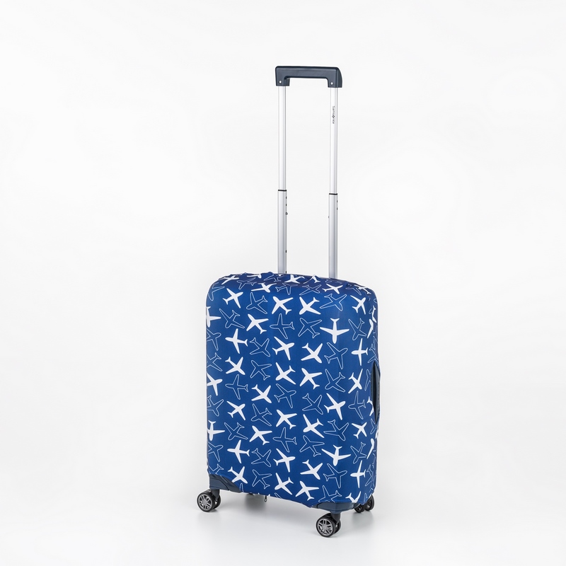 BONODO Obal na kufor PLANE S - Spinner 50-60 cm Modrá