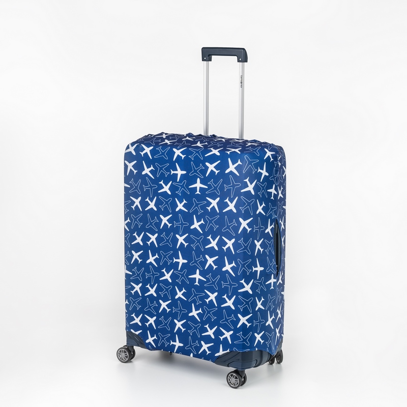 BONODO Obal na kufor PLANE L/XL - Spinner 70-80 cm Modrá