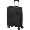 19882 american tourister flytwist 55cm spinner cerny shadow black rozsiritelny