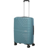 19897 8 american tourister flytwist 67cm spinner modry storm blue rozsiritelny