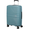 19897 7 american tourister flytwist 67cm spinner modry storm blue rozsiritelny