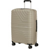 19900 5 american tourister flytwist 67cm spinner bezova sandstone rozsiritelny