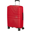 19903 7 american tourister flytwist 67cm spinner cerveny true red rozsiritelny