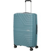 19912 8 american tourister flytwist 78cm spinner modry storm blue rozsiritelny