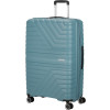 19912 5 american tourister flytwist 78cm spinner modry storm blue rozsiritelny