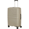 19915 american tourister flytwist 78cm spinner bezovy sandstone rozsiritelny