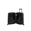 22672 7 samsonite essens zip 55 cm kufr spinner grafitova cerna graphite 55l rozsiritelny