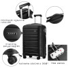4992 kono k2091l sada 3 kufre spinner 55cm 65cm 76cm siva polypropylen