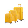 14274 2 american tourister soundbox sada 3 kufru 55 67 77cm zluty rozsiritelny