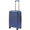 4903 blumoonky kufr spinner 66cm modry rozsiritelny polypropylen