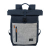 4996 1 travelite basics roll up backpack navy grey