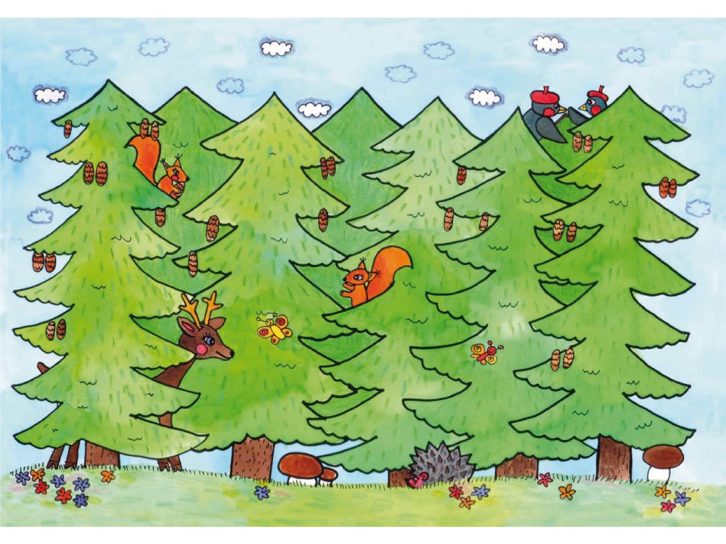 ČERVENÁ KARKULKA KULISA