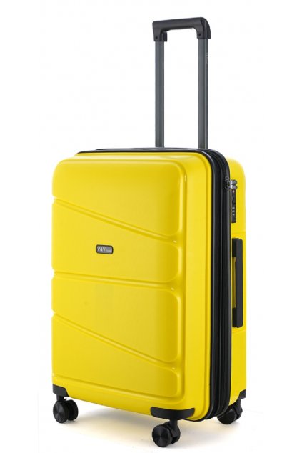 Příruční kufr 55cm Peace Yellow