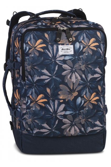 kufrland bestway cabinproprint flowers blue ochre 40252 5036