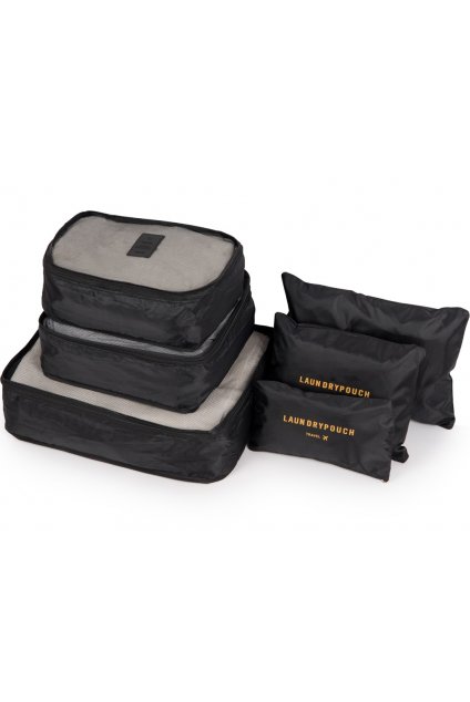 kufrland solier suitcase organiser 6 set black (1)