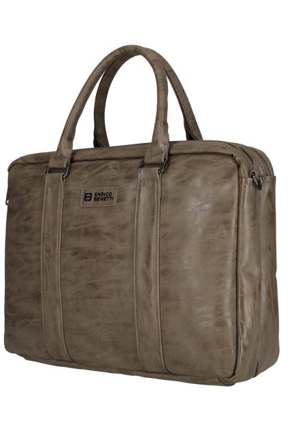kufrland enricobenetti rotterdam laptopbag taupe (5)