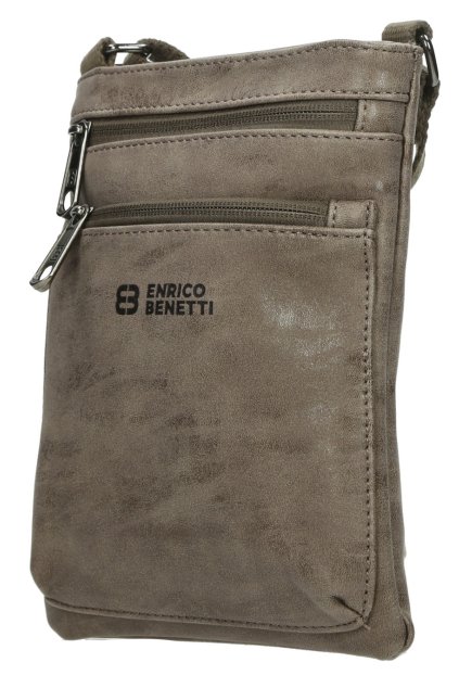 kufrland enricobenetti rotterdam crossbodybag taupe 66615 (3)
