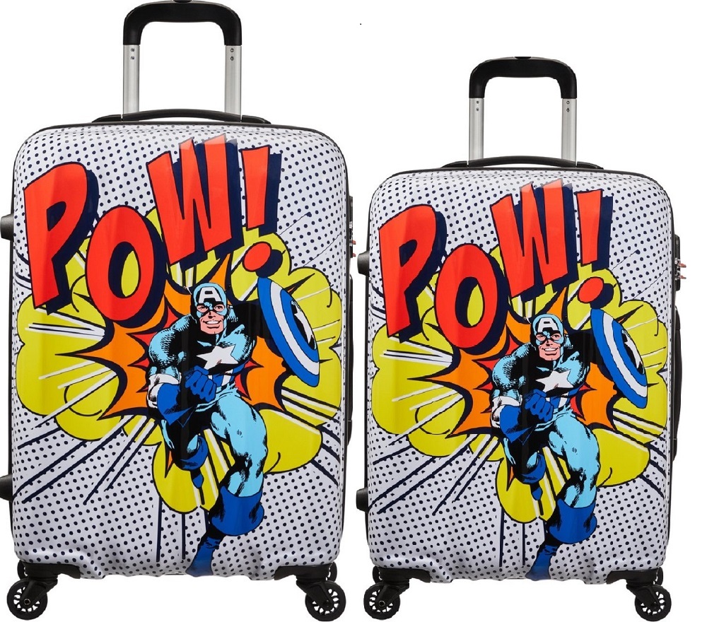 AMERICAN TOURISTER Sada kufrů Marvel Legends Captain America Pop Art 2-set S+M