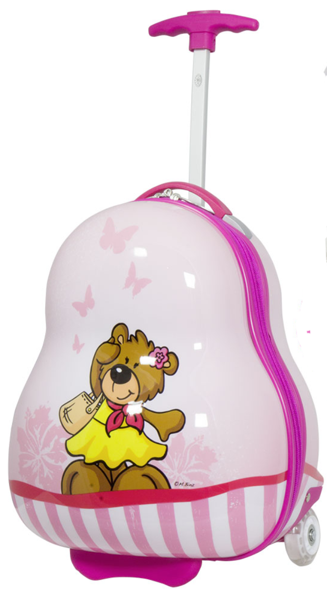 MONOPOL Dětský kufr Teddy Pink S