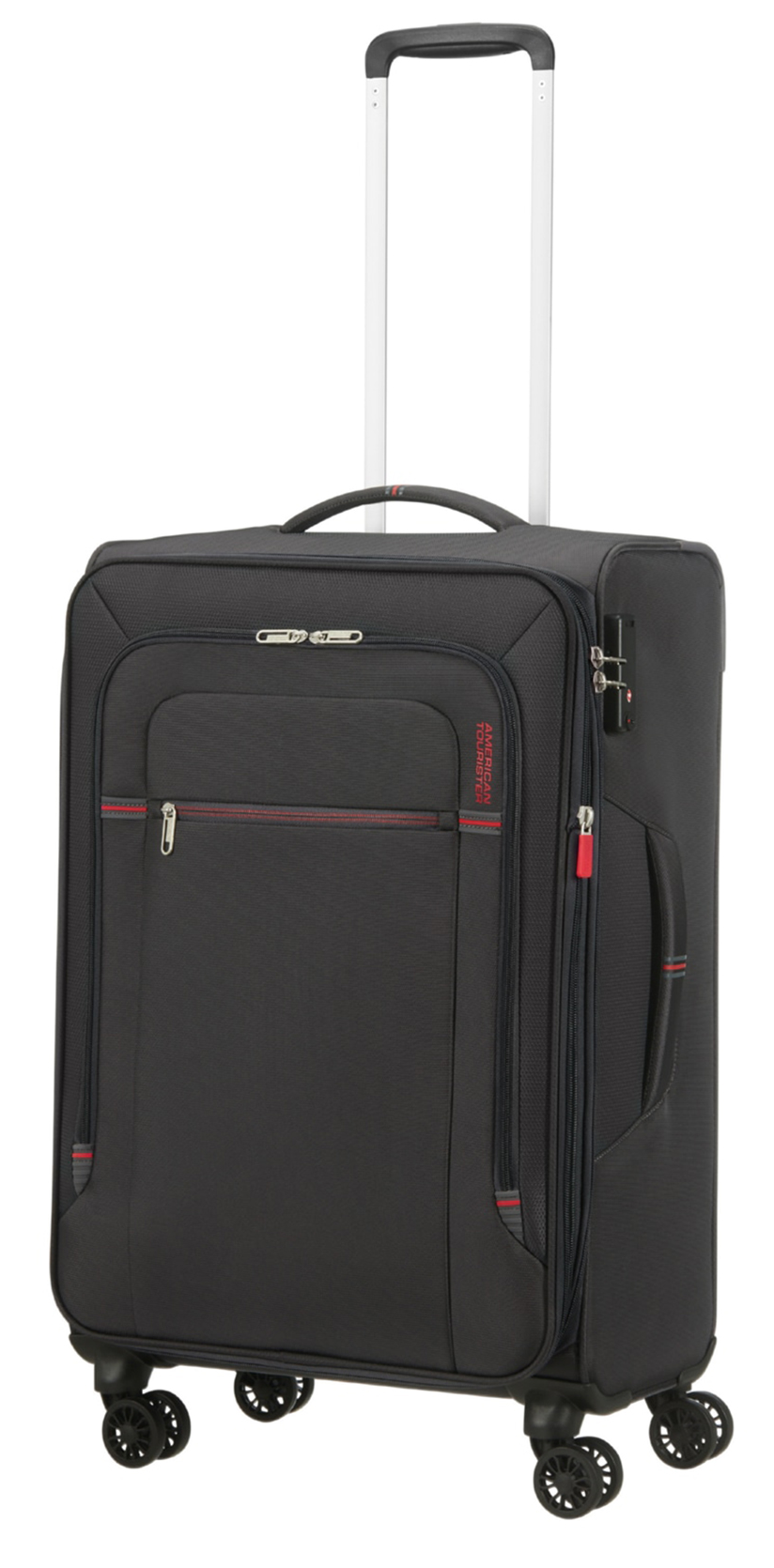 AMERICAN TOURISTER Střední kufr Crosstrack 67 cm Grey/Red