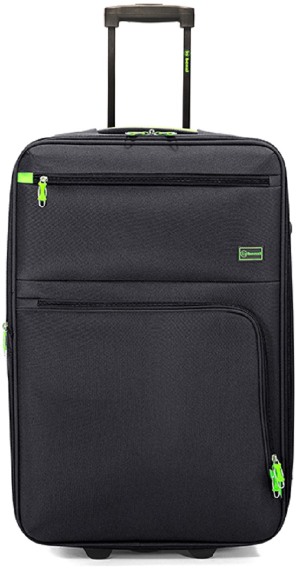 BENZI Střední kufr BZ 5383 Black/Lime