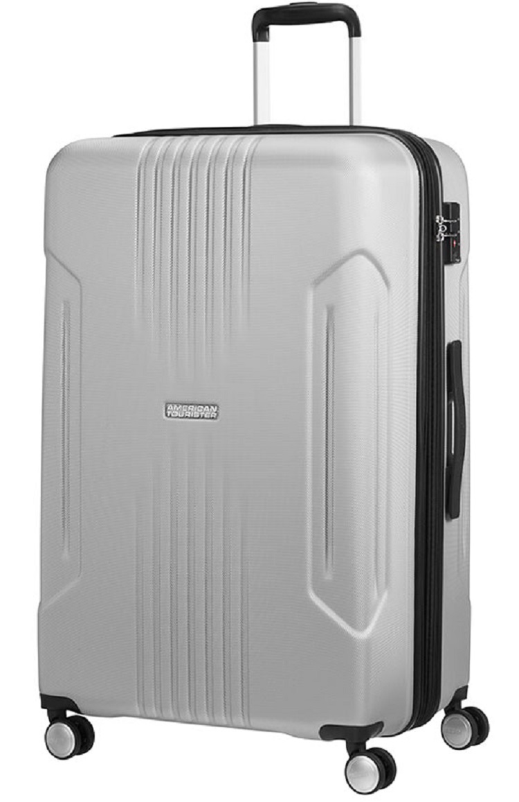 AMERICAN TOURISTER Velký kufr Tracklite Spinner 78 cm Silver