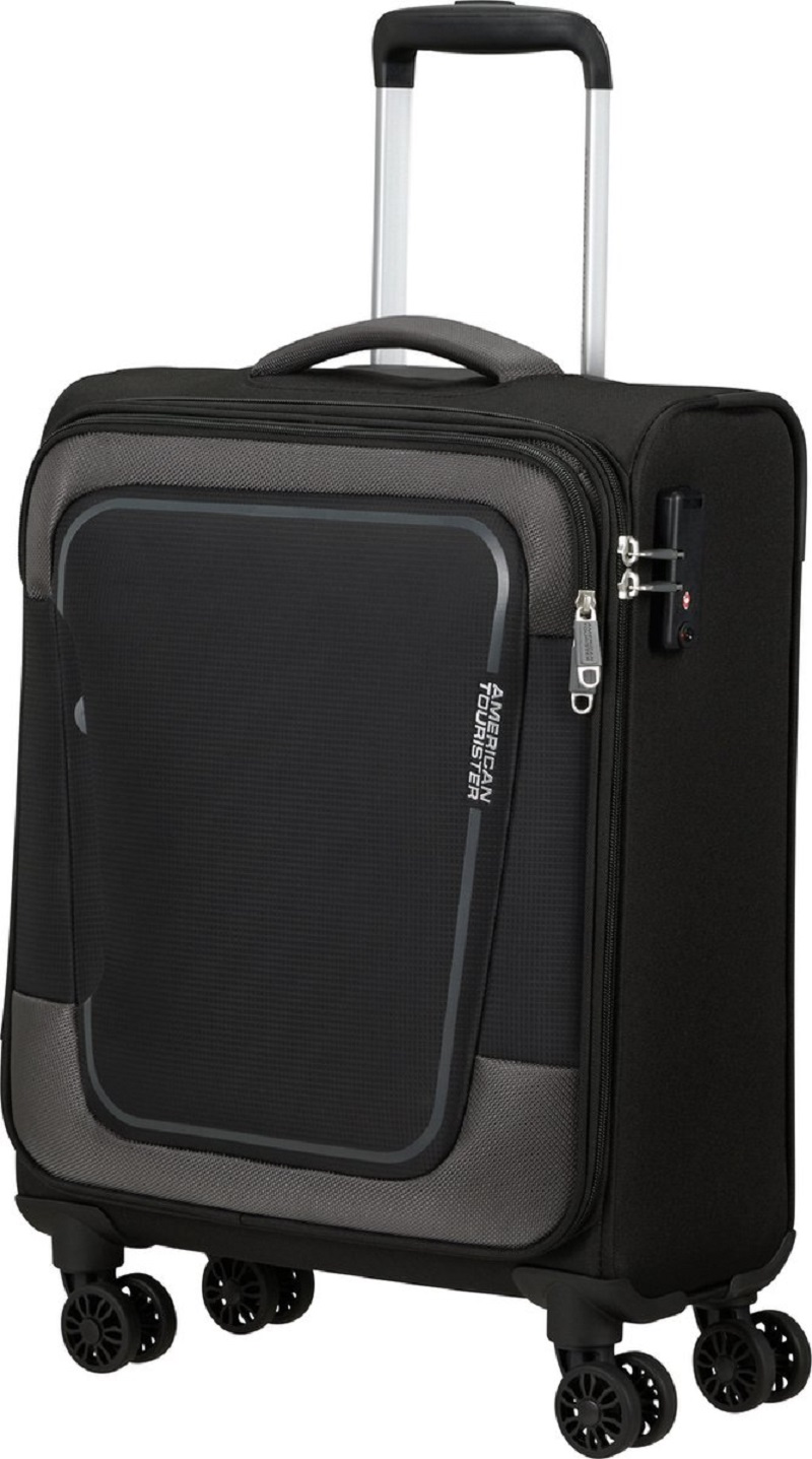 AMERICAN TOURISTER Příruční kufr Pulsonic 55cm Asphalt Black