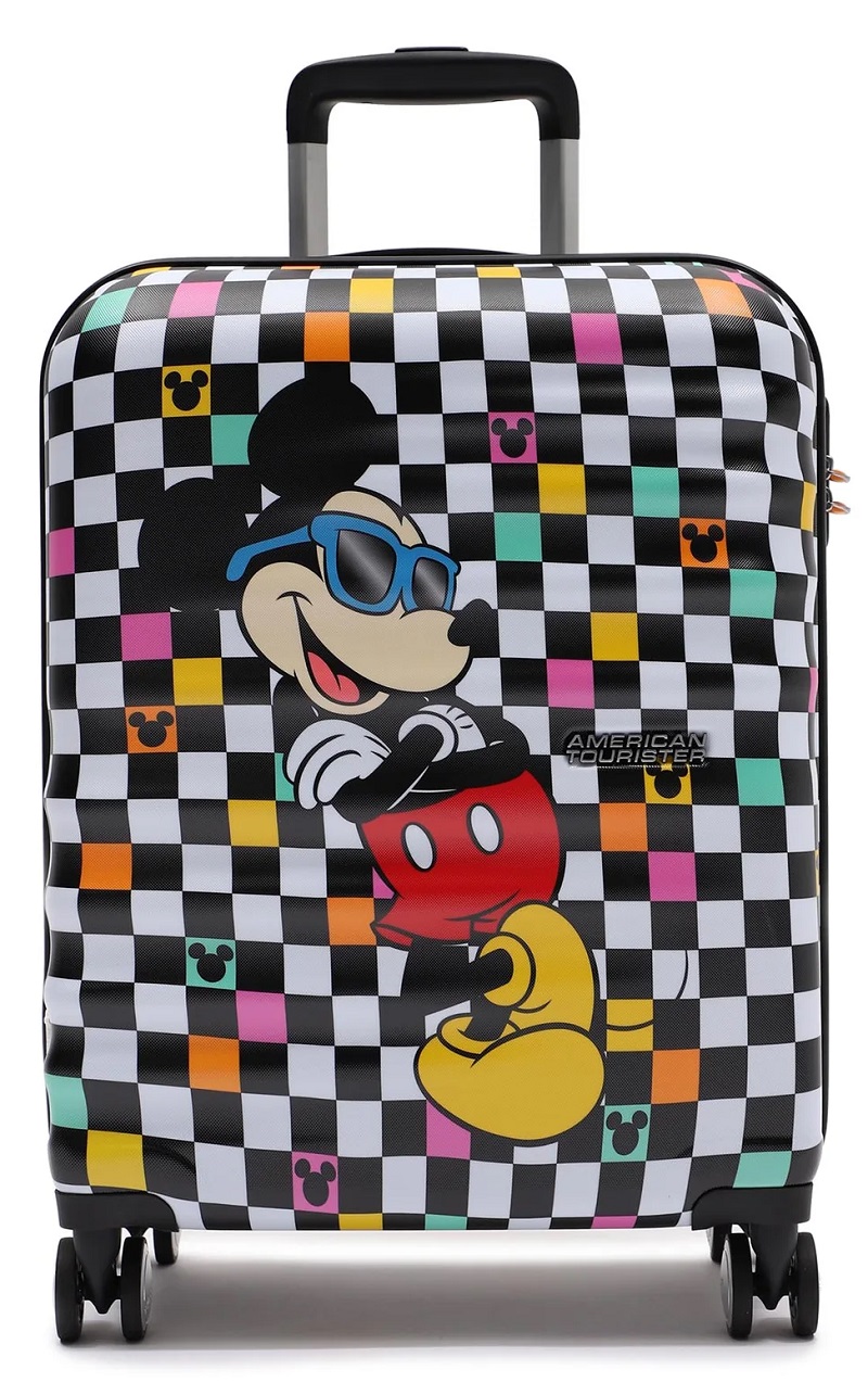 AMERICAN TOURISTER Příruční kufr Wavebreaker Disney 55cm Mickey Check