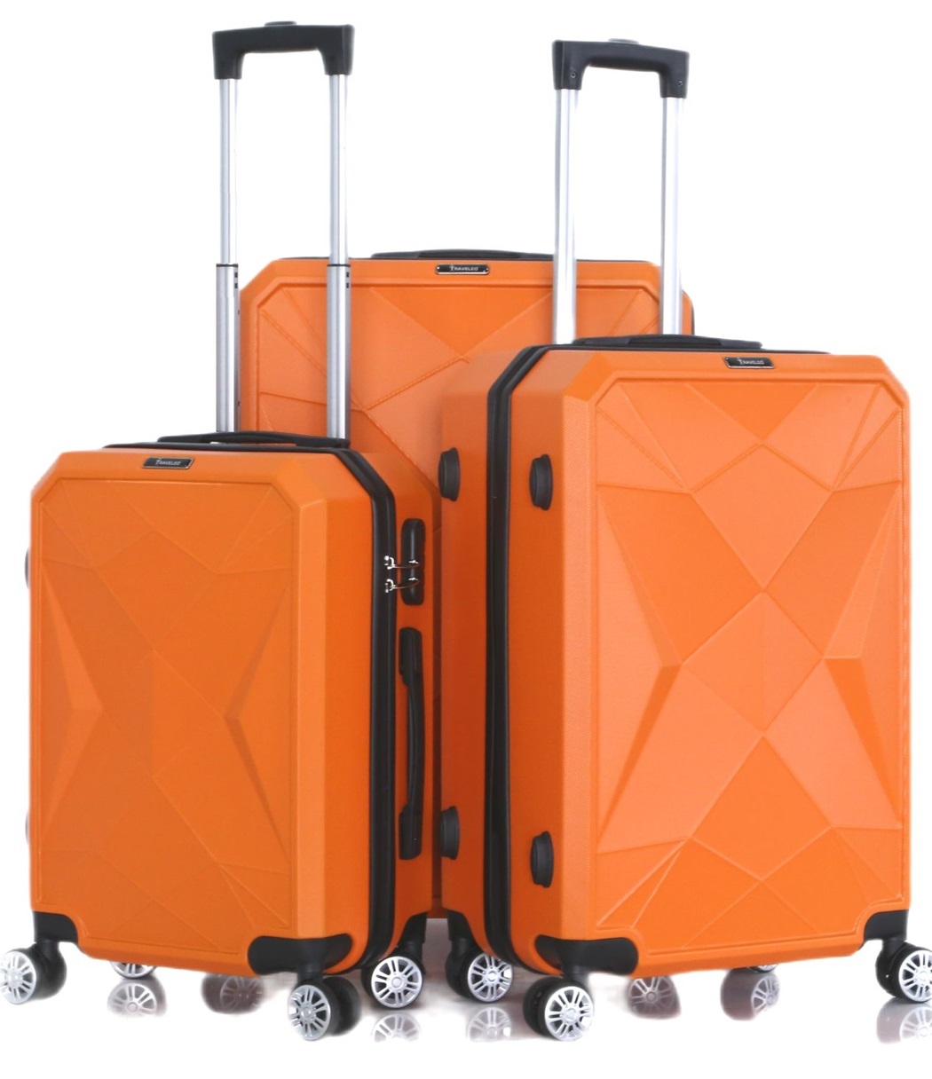 TRAVELEO Sada kufrů Saphir Orange 3-set