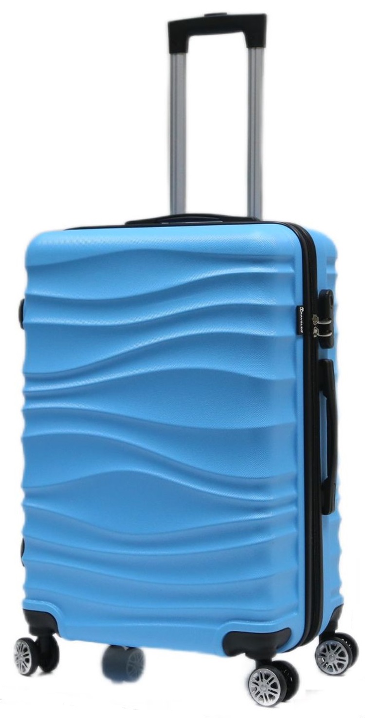 TRAVELEO Velký kufr Jantar Sky Blue