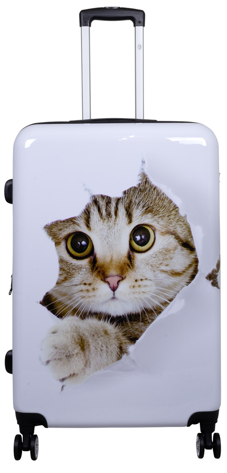 MONOPOL Velký kufr Cat White