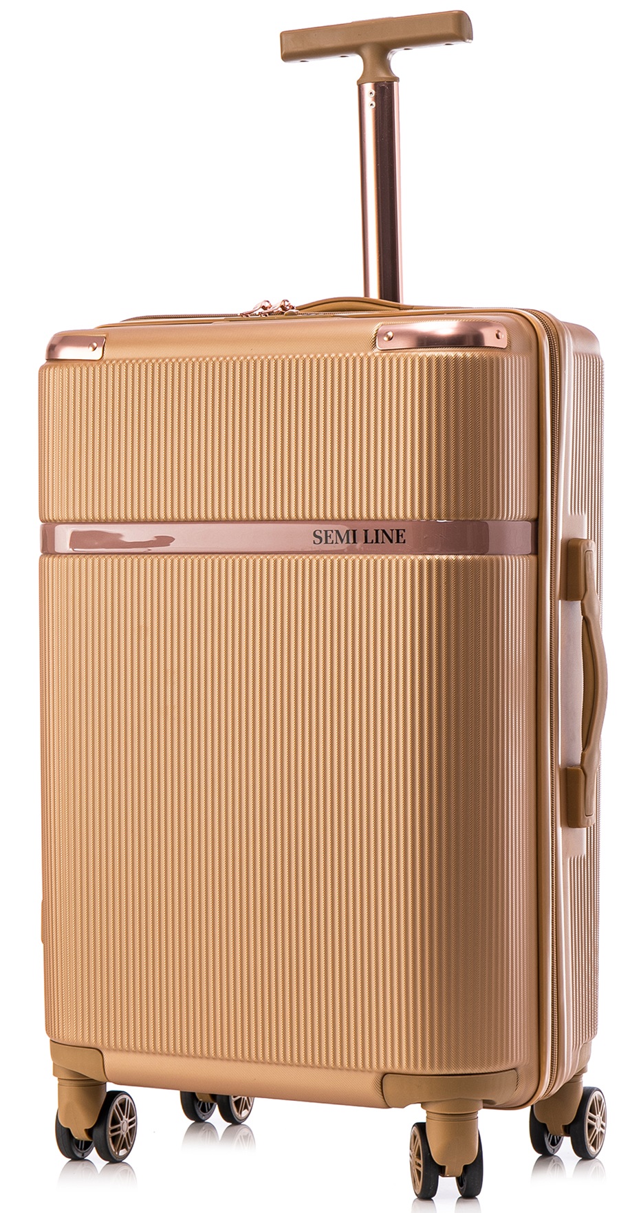 SEMI LINE Střední kufr 66cm T5667 Gold