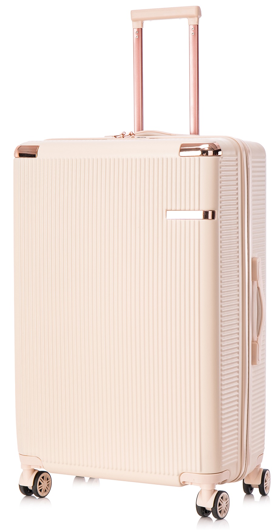 SEMI LINE Velký kufr 76cm T5665 Ecru