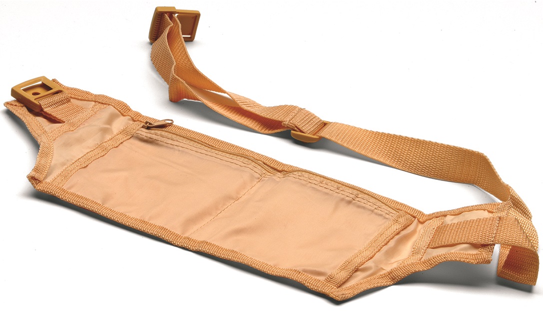 BENZI Ledvinka na doklady Waist Security Bag Beige